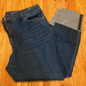 INC International Concepts Women's Dark Blue Ankle Jeans